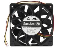 9gv1248p4g011 Sanyo Denki San Ace 9GV Series Axial Fan, 48 V dc, DC Operation, 289.8m³/h, 20.16W, 420mA Max, 120 x 120 x 25mm