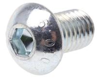 822-9218 RS PRO Bright Zinc Plated Steel Hex Socket Button Screw, ISO 7380, M10 x 16mm