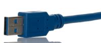 266-8466 RS PRO USB 3.0, Male USB A to Male USB A, 3m
