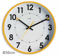11248 Orium Yellow Analog Wall Clock, 30cm Diameter