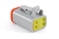 at06-4s-rd01 Amphenol Industrial, AT Automotive Connector Plug Grey Cable Mount 4 Way, Crimp Termination AT06-4S-RD01