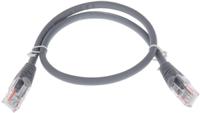557-503 RS PRO, 0.5m Cat5e, Grey RJ45 to Male RJ45 Male, U/UTP Unshielded, Terminated LSZH Sheath