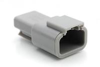 atm04-3p Amphenol Industrial, ATM Automotive Connector Socket Grey Cable Mount 3 Way, Crimp Termination ATM04-3P