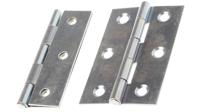 264-6405 RS PRO Steel Butt Hinge with a Fixed Pin, Screw Fixing, 75mm x 49mm x 1.4mm