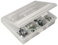 ppjjss Jubilee 54 Piece Stainless Steel 304 Mini Fuel Clip, Nut and Bolt Clip Hose Clip Kit, 7 → 9mm and 14 →