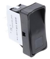 kg412a2xea26x3 APEM Illuminated DPST, On-Off Rocker Switch Panel Mount
