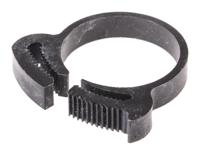 291-701 RS PRO Nylon  Snap Grip Hose Clamp, 7.1mm Band Width, 24.5 → 28.4mm ID