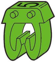 0-381-05 Legrand CAB 3 Clip On Cable Markers, Green, Pre-printed "5", 0.15 → 0.5mm Cable, 0 381 05