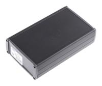 tekal-3329 OKW Tekal Series Black Aluminium Enclosure, Grey Lid, 175 x 105.9 x 45.8mm