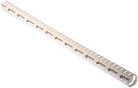 598-614 RS PRO White Slotted Flexible Panel Trunking - Flexible Slot, W30 mm x D30mm, L0.5m, Polypropylene