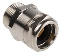 59000370 Lapp SKINDICHT Series Metallic Brass Cable Gland, M25 Thread, 14mm min., 15.8mm max., IP68