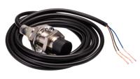 e2b-m18kn16-wp-b2-2m Omron Inductive Threaded Barrel Proximity Sensor, M18, 16 mm Detection, PNP NC, 12 → 24 V dc