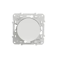 s525206 Schneider Electric White Push Button Light Switch, 1 Gang, Odace