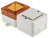 sonfl1xac230wa e2s SONFL1X Series Amber Sounder Beacon, 230 V ac, IP66, Wall Mount, 100dB at 1 Metre