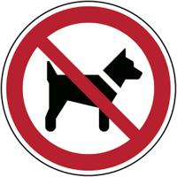 824530 Laminated Polyester B-7541 No Dogs Prohibition Sign