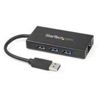 st3300gu3b StarTech.com 3 Port USB 3.0 USB A  Hub, AC Adapter Powered, 87 x 43 x 14mm