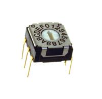 sh-7050mc Nidec Components SH-7000, 16 Position, Hexadecimal Rotary Switch, 100 mA, Pin