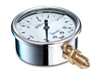 mit3-d20b18 Bourdon G 1/4 Analogue Pressure Gauge 2.5bar Bottom Entry 63mm Outside Diameter