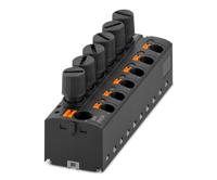 1172135 Phoenix Contact Distribution Block, 4 → 10mm², Black