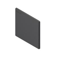 3842548751 Bosch Rexroth Black Polypropylene End Cap, 80 mm Strut Profile, 10mm Groove