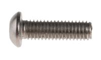 232-8293 RS PRO Stainless Steel Hex Socket Button Screw, ISO 7380, M6 x 20mm