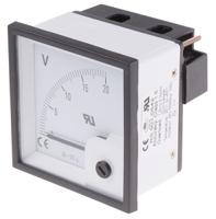 901-0542 RS PRO Analogue Voltmeter DC ±1.5 %, 68 x 68 mm