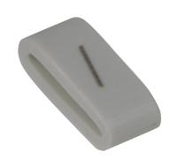 531-08011-hobs85-pvc-wh HellermannTyton HODS85 Slide On Cable Markers, Black on White, Pre-printed "/", 1.8 → 6.3mm Cable, 531-08011