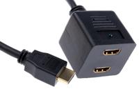 768-4194 RS PRO, 30cm Male HDMI to Female HDMI x 2