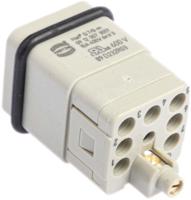 09120073001 HARTING Heavy Duty Power Connector Insert, 10A, Male, Han Q Series, 8 Contacts