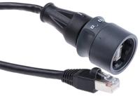 pxp60375m00 Bulgin Buccaneer Series Male RJ45 Connector, Cable Mount, Cat5e, S-FTP Shield Straight 8P8C -Way