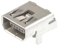 56579-0519 Molex Right Angle, Through Hole, Socket Type Mini AB 2.0 USB Connector