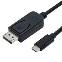 11045846-10 Roline Male DisplayPort to Male USB C  Cable, 2m