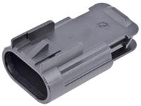 13519049 Delphi, GT 150 Automotive Connector Plug Black Cable Mount 3 Way, Crimp Termination