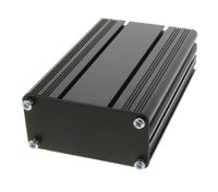 468-6743 RS PRO Black Anodised Aluminium Instrument Case, 125 x 81.4 x 40mm