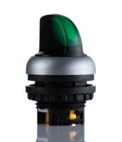 216837-m22-wlk3-g Eaton RMQ Titan Series 3 Position Selector Switch Head, 23mm Cutout, Green Handle
