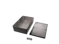 1590dbk Hammond 1590 Series Black Die Cast Aluminium Enclosure, IP54, Black Lid, 187.5 x 119.5 x 52mm