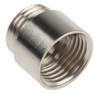 52104491 Lapp Cable Gland Adaptor, PG9 Exterior Thread, M16 Interior Thread, Nickel Plated Brass, SKINDICHT Series