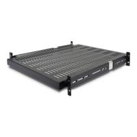 unisldshf19 StarTech.com UNI Series Black Shelf, 2U, 22.7kg Load, 482mm x 762mm