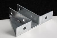 176-6926 RS PRO Hot Dipped Galvanised Base Plate, 215 x 40 x 152mm