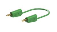 641030-02525 Staubli Test lead, 19A, 30 → 60V, Green, 25cm Lead Length