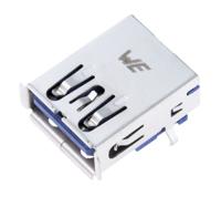 692122030100 Wurth Elektronik Right Angle, Through Hole, Socket Type A 3.0 USB Connector