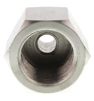 1861-13-21 Legris Stainless Steel Pipe Fitting, Straight Hexagon Increaser, Male R 1/4in x Female G 1/2in