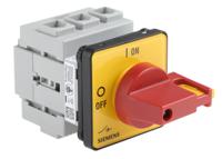 3ld2222-0tk13 Siemens 3P Pole Panel Mount Isolator Switch - 32A Maximum Current, 11.5kW Power Rating, IP65