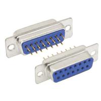 sd15s-pc L-Com SD15 15 Way Screw D-sub Connector Socket, 2.8mm Pitch, with Jack Screw