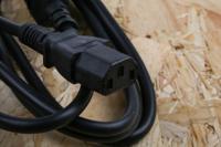 137-3380 RS PRO Straight IEC C13 Socket to Straight IEC C14 Plug Power Cord, 1.5m