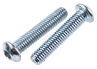 491-5300 RS PRO Bright Zinc Plated Steel Hex Socket Button Screw, ISO 7380, M6 x 30mm