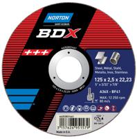 66252831522 Norton Cutting Disc Aluminium Oxide Cutting Disc, 180mm x 2.5mm Thick, P24 Grit, 5 in pack