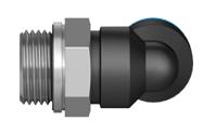 qsl-g38-10 Festo QS Series Elbow Threaded Adaptor, G 3/8 Male to Push In 10 mm, Threaded-to-Tube Connection Style, 186123
