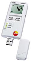 0572-1845 Testo 184-H1 Temperature Data Logger, USB, 2 Input Channel(s)