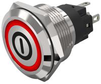 82-61511114b001 EAO 82 Series Illuminated Illuminated Push Button Switch, Momentary, Panel Mount, 22.3mm Cutout, SPDT, Red LED, 240V,